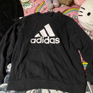 Adidas Black Jacket with Trefoil Logo